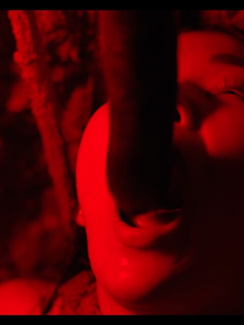 Rikako Katayama Wrapped In Red Tentacle Ropes, Dripping Wet 8