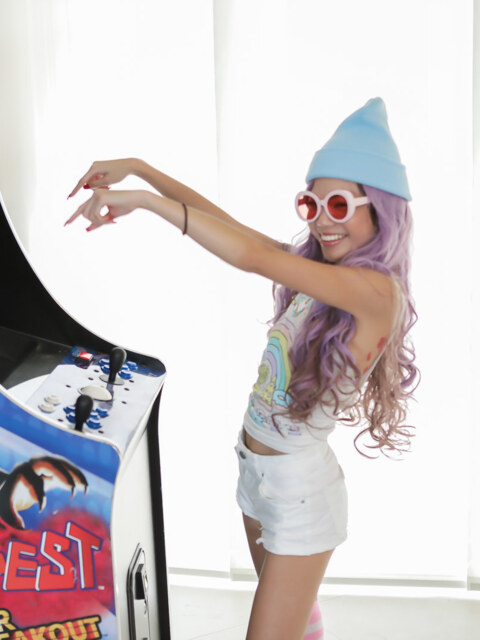 Vina Sky Fucked On The Foosball Table In Striped Socks