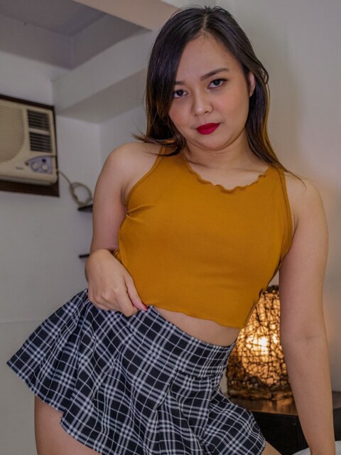 Sharinami In Plaid Skirt Sucks Cock And Takes A Facial 2