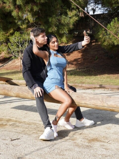 Yasmina Khan Fucked Outdoors In A Tight Denim Dress 8