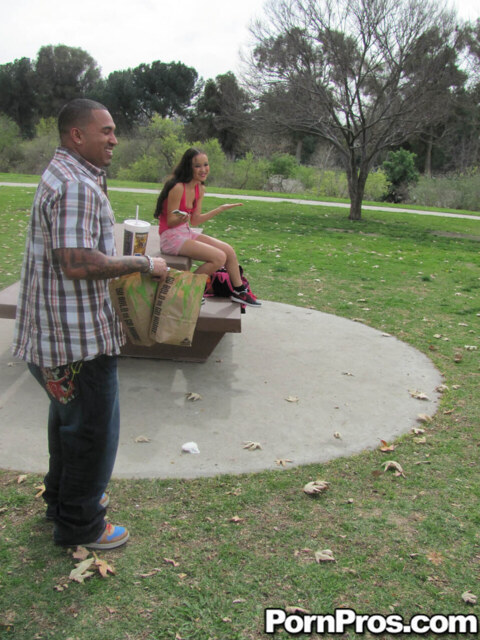 Amai Liu Picked Up At The Park And Drenched In Cum 3