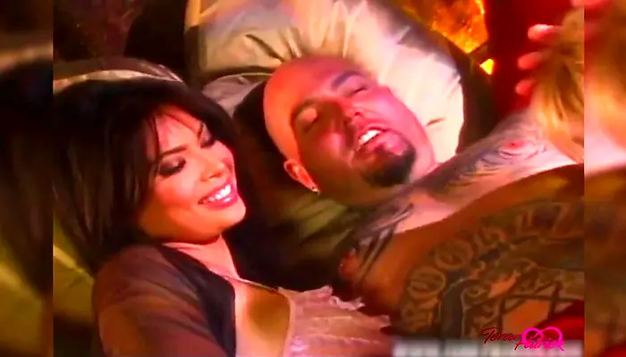 Tattooed Bald Stud Wrecks Tera Patrick And Savanna Samson In A Wild Bed Threesome