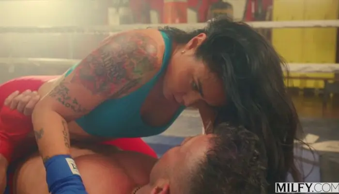Dana Vespoli Fucked Hard In The Boxing Ring Ends In Facial